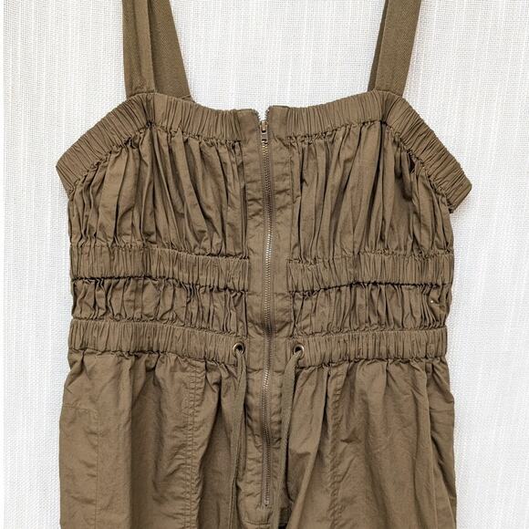 Ulla Johnson Olive Katrien Cotton Wide-Leg Gathered Sleeveless Jumpsuit, size 10 - Picture 4 of 14